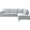 Hoekbank rechts Fabria lichtgrijs basic comfort