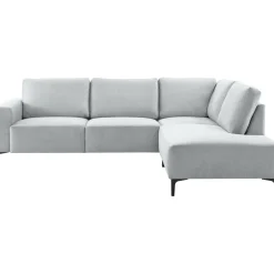 Hoekbank rechts Fabria lichtgrijs basic comfort