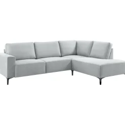 Hoekbank rechts Fabria lichtgrijs basic comfort
