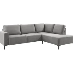 Hoekbank rechts Fabria polyetherschuim grijs