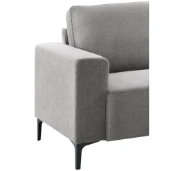 Hoekbank rechts Fabria polyetherschuim grijs