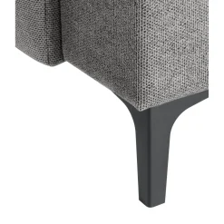 Hoekbank rechts Fabria polyetherschuim grijs