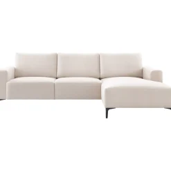 Hoekbank rechts Fabria polyetherschuim beige