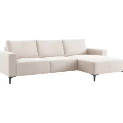 Hoekbank rechts Fabria polyetherschuim beige
