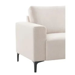 Hoekbank rechts Fabria polyetherschuim beige