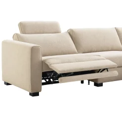 Hoekbank rechts Licato naturel relaxfunctie premium comfort