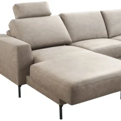 Hoekbank rechts Moscato traagschuim beige relaxfunctie