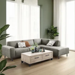 Hoekbank rechts Pantini grafiet