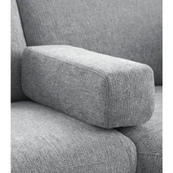 Hoekbank rechts Puento gerecycled polyether HR-zitting grijs