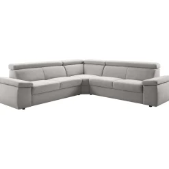 Hoekbank Temiso pocketveren grijs verstelbare zitdiepte R