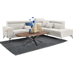 Hoekbank Tusari HR-schuim zitting beige verstelbare zitdiepte