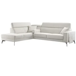 Hoekbank Tusari pocket visco zitting beige verstelbare zitdiepte