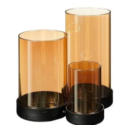 Kaarsenhouder Orselina 3 glazen goud