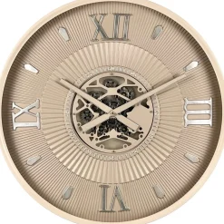 Klok Nimar metaal rond 60cm taupe dessin 54