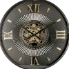 Klok Nimar metaal rond 80cm zwart dessin 55