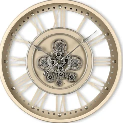 Klok Nimar metaal rond 60cm taupe open dessin 44