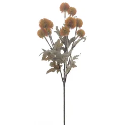 Kunstbloem Varenzo bol distel oranje