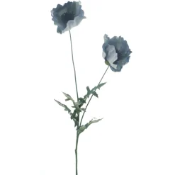 Kunstbloem Varenzo klaproos lichtblauw