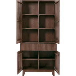 Opbergkast Arrosto eikenhout 202x90x45 cm Dark Roast