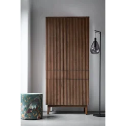 Opbergkast Arrosto eikenhout 202x90x45 cm Dark Roast