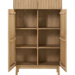 Opbergkast Arrosto eikenhout 148x90x45 cm light roast