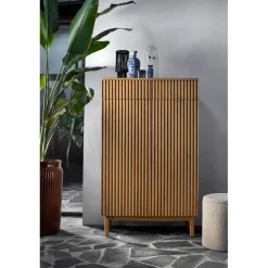 Opbergkast Arrosto eikenhout 148x90x45 cm light roast