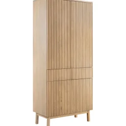 Opbergkast Arrosto eikenhout 202x90x45 cm light roast