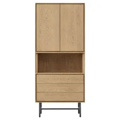 Opbergkast Belvio (85 Cm) light oak fineer
