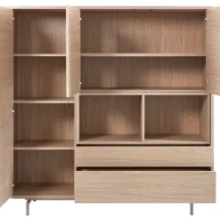 Opbergkast Famosa bruin 150x150x45 cm