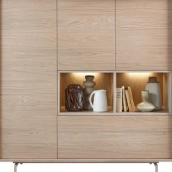 Opbergkast Famosa bruin 150x150x45 cm