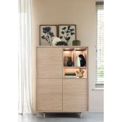 Opbergkast Famosa bruin 136x102x45 cm