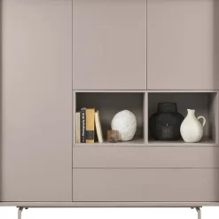 Opbergkast Famosa grijs 150x150x45 cm