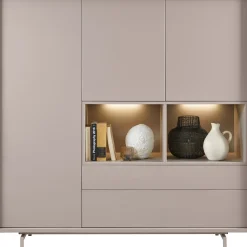 Opbergkast Famosa grijs 150x150x45 cm