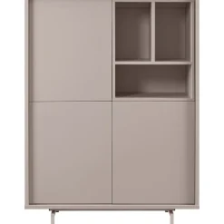 Opbergkast Famosa grijs 136x102x45 cm