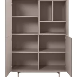 Opbergkast Famosa grijs 136x102x45 cm