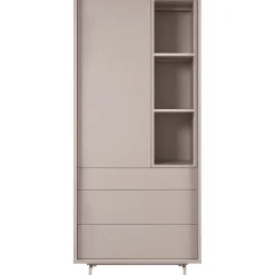 Opbergkast Famosa grijs 187x83x45 cm