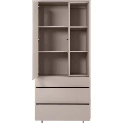 Opbergkast Famosa grijs 187x83x45 cm