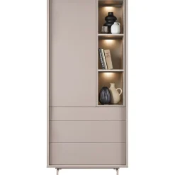 Opbergkast Famosa grijs 187x83x45 cm