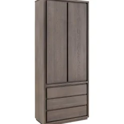 Opbergkast Lavio (86 cm) eiken grafiet