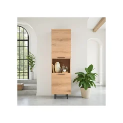 Opbergkast Paranno 197x055x42 cm bruin 2 deurs