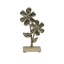 Ornament Toricella bloem astra L goud