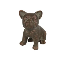 Perrito hond pugsy zittend bruin