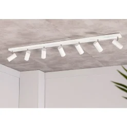 Plafondspot Mirare wit metaal 7-spots