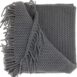 Plaid Gresso 127x152cm donkergrijs