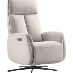 Relaxfauteuil Assele elektrisch lichtgrijs