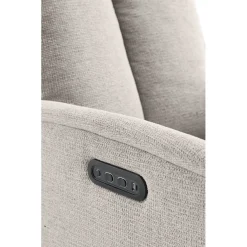 Relaxfauteuil Assele elektrisch lichtgrijs