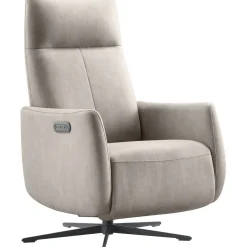 Relaxfauteuil Lanciare elektrisch lichtgrijs