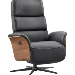 Relaxfauteuil Liri elektrisch zwart