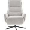 Relaxfauteuil Livo handmatig verstelbaar lichtgrijs