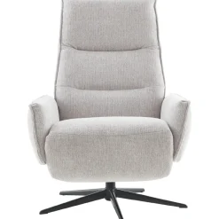 Relaxfauteuil Livo handmatig verstelbaar lichtgrijs